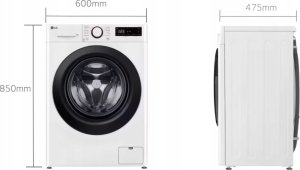 Pralka LG LG | Washing machine | F2WR508SWW | Energy efficiency class A-10% | Front loading | Washing capacity 8 kg | 1200 RPM | Depth 47.5 cm | Width 60 cm | Display | LED | Steam function | Direct drive | White 7