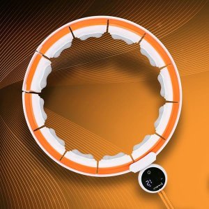 HMS HHM21 HULA HOP WHITE/ORANGE Z MAGNESAMI, WYPUSTKAMI TPE I OBCIĄŻNIKIEM + LICZNIK HMS 2