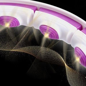 HMS HHM17 HULA HOP WHITE/VIOLET Z MAGNESAMI I OBCIĄŻNIKIEM + LICZNIK 4