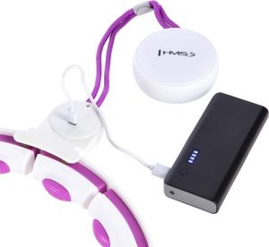 HMS HHM17 HULA HOP WHITE/VIOLET Z MAGNESAMI I OBCIĄŻNIKIEM + LICZNIK 7