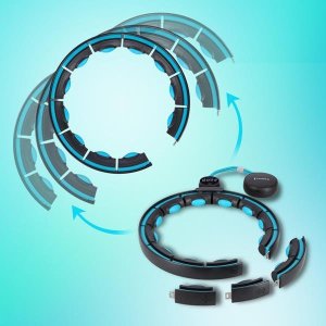 HMS HHM17 HULA HOP BLACK/TURQUOISE Z MAGNESAMI I OBCIĄŻNIKIEM + LICZNIK 11