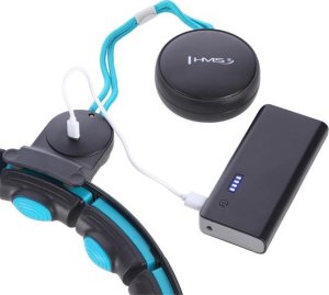 HMS HHM17 HULA HOP BLACK/TURQUOISE Z MAGNESAMI I OBCIĄŻNIKIEM + LICZNIK 7