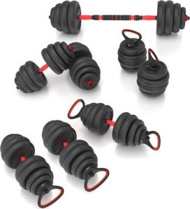 HMS SGN140 (2 CZĘŚCI) PRO SET 6W1 ZESTAW CIĘŻARÓW 40KG HMS 18