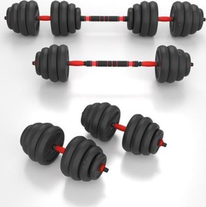 HMS SGN140 (2 CZĘŚCI) PRO SET 6W1 ZESTAW CIĘŻARÓW 40KG HMS 6