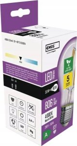 Emos Żarówka LED Emos Filament ZF5148 3,8W (60W) E27 A60 3000K biała ciepła 6