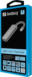 Stacja/replikator Sandberg 13w1 Travel Dock USB-C (136-45) 3