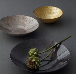 Leonardo Misa patera szklana 32cm bronzo COMO - 2