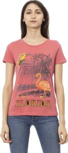 Trussardi Action Koszulka T-shirt marki Trussardi Action model 2BT10 kolor Różowy. Odzież damska. Sezon: 2XL 1