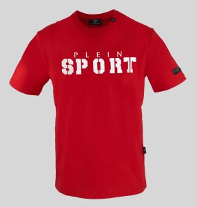 Plein Sport Koszulka T-shirt marki Plein Sport model TIPS400 kolor Czerwony. Odzież męska. Sezon: Wiosna/Lato M 1