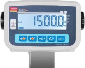 TEM Waga weterynaryjna platformowa inwentarzowa z klatką dla zwierząt 1500/0.5 kg 110x240 cm LCD Waga weterynaryjna platformowa inwentarzowa z klatką dla zwierząt 1500/0.5 kg 110x240 cm LCD 3