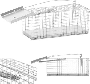 Wiesenfield Żywołapka pułapka na szczury myszy i inne zwierzęta 27 x 12 x 12 cm oczka 13 x 13 mm Żywołapka pułapka na szczury myszy i inne zwierzęta 27 x 12 x 12 cm oczka 13 x 13 mm 1