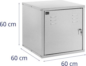 Wiesenfield Szafka na siodło sprzęt jeździecki ze stali ocynkowanej 60 x 60 x 60 cm Szafka na siodło sprzęt jeździecki ze stali ocynkowanej 60 x 60 x 60 cm 8