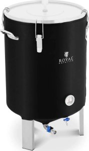 Royal Catering Pojemnik kocioł fermentacyjny fermentator do piwa wina z izolacją 0-40C 60 l Pojemnik kocioł fermentacyjny fermentator do piwa wina z izolacją 0-40C 60 l 1