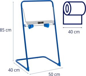 MSW Stojak podajnik na czyściwo przemysłowe podłogowy szer. 40 cm śr. 50 cm do 10 kg Stojak podajnik na czyściwo przemysłowe podłogowy szer. 40 cm śr. 50 cm do 10 kg 6