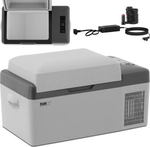 Lodówka turystyczna MSW Lodówka samochodowa turystyczna z funkcją mrożenia 12/24 V DC/AC 60 W 20 l Lodówka samochodowa turystyczna z funkcją mrożenia 12/24 V DC/AC 60 W 20 l 1
