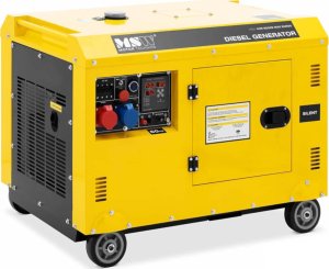 MSW Agregat generator prądotwórczy diesel na kółkach 240/400 V 8500 W 10 kVA 30 l Agregat generator prądotwórczy diesel na kółkach 240/400 V 8500 W 10 kVA 30 l 2