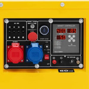 MSW Agregat generator prądotwórczy diesel na kółkach 240/400 V 8500 W 10 kVA 30 l Agregat generator prądotwórczy diesel na kółkach 240/400 V 8500 W 10 kVA 30 l 3