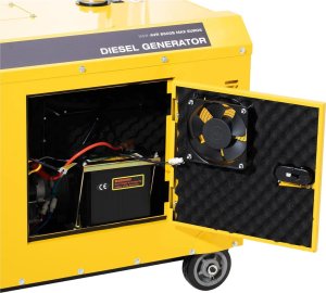 MSW Agregat generator prądotwórczy diesel na kółkach 240/400 V 8500 W 10 kVA 30 l Agregat generator prądotwórczy diesel na kółkach 240/400 V 8500 W 10 kVA 30 l 5