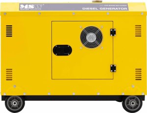MSW Agregat generator prądotwórczy diesel na kółkach 240/400 V 8500 W 10 kVA 30 l Agregat generator prądotwórczy diesel na kółkach 240/400 V 8500 W 10 kVA 30 l 8