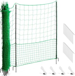 Wiesenfield Siatka zagroda ogrodzenie ochronne hodowlane dla kur drobiu 1.25 x 25 m Siatka zagroda ogrodzenie ochronne hodowlane dla kur drobiu 1.25 x 25 m 1