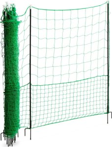 Wiesenfield Siatka zagroda ogrodzenie ochronne hodowlane dla kur drobiu 1.25 x 25 m Siatka zagroda ogrodzenie ochronne hodowlane dla kur drobiu 1.25 x 25 m 2