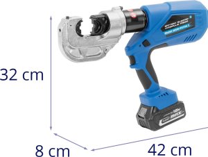 MSW Zaciskarka prasa do kabli akumulatorowa 16-400 mm2 120 kN Zaciskarka prasa do kabli akumulatorowa 16-400 mm2 120 kN 7