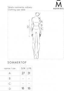 Merribel Top Sommertop Black (Rozmiar L/XL) 8