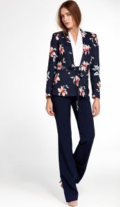 Nife Granatowy kombinezon z szelkami - KM08 (kolor granat, rozmiar 40) 5