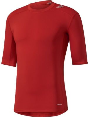 Adidas Koszulka męska Techfit Base Short Sleeve czerwona r. L (AJ4968) 1