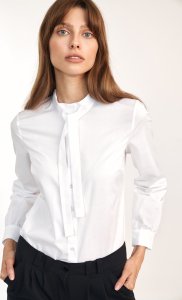 Nife Biała koszula z wiązaniem pod szyją - K62 (kolor biały, rozmiar 44) 1