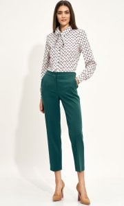 Nife Zielone spodnie chino - SD70 (kolor zielony, rozmiar 42) 1