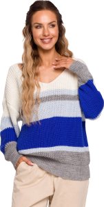 MOE M686 Sweter w pasy - model 3 (kolor jak na zdjęciu, rozmiar L/XL) 1