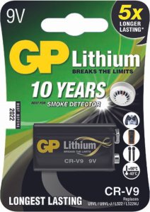 GP Bateria litowa, CR-V9, CR-V9, 9V, GP, blistr, 1-pack 1