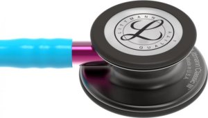 Littmann Stetoskop Littmann Classic III 5872 Stetoskop internistyczny Smoke, przewód turkusowy, lira - smoke, trzonek różowy 1