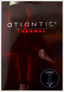 Atlantic LEGGINSY ATLANTIC HLP-022 THERMAL (kolor czerwony, rozmiar M) 1