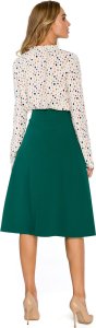 Stylove S133 Spódnica lekko rozkloszowana - zielona (kolor green, rozmiar S) 2