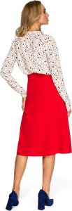 Stylove S133 Spódnica lekko rozkloszowana - czerwona (kolor red, rozmiar S) 2