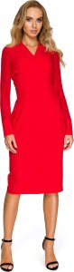 Stylove S136 Sukienka ołówkowa - czerwona (kolor red, rozmiar M) 1