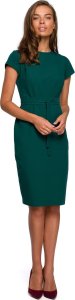 Stylove S239 Sukienka ołówkowa z przeszyciami - zielona (kolor green, rozmiar L) 1