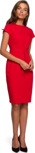 Stylove S239 Sukienka ołówkowa z przeszyciami - czerwona (kolor red, rozmiar L) 1