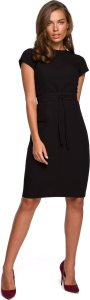 Stylove S239 Sukienka ołówkowa z przeszyciami - czarna (kolor black, rozmiar L) 1