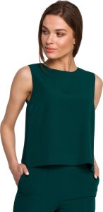 Stylove S257 Bluzka bez rękawów - zielona (kolor green, rozmiar L) 1