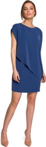 Stylove S262 Sukienka warstwowa - niebieska (kolor blue, rozmiar XL) 1