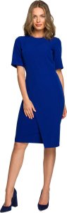 Stylove S317 Sukienka ze spódnicą na zakładkę - chabrowa (kolor royalblue, rozmiar XL) 1