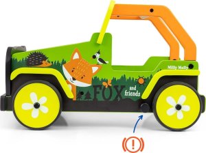 Milly Mally Zabawka Chodzik-Pchacz dla dzieci Explorer Fox and Friends 6