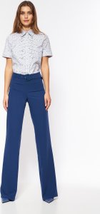 Nife Kobaltowe spodnie z lekko rozszerzaną nogawką - SD66 (kolor kobalt, rozmiar 38) 1