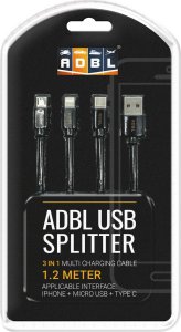 ADBL ADBL USB Splitter - kabel USB z trzema końcówkami 1