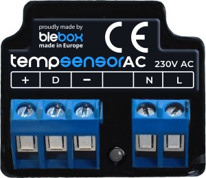 Blebox BLEBOX tempsensorAC - TERMOMETR WIFI DO 4 CZUJNIKÓW TEMPERATURY 1