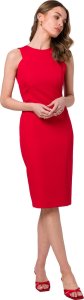 Stylove S342 Sukienka ołówkowa bez rękawów - czerwona (kolor red, rozmiar S) 1