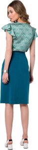 Stylove S343 Spódnica - morska (kolor oceanblue, rozmiar XXL) 2
